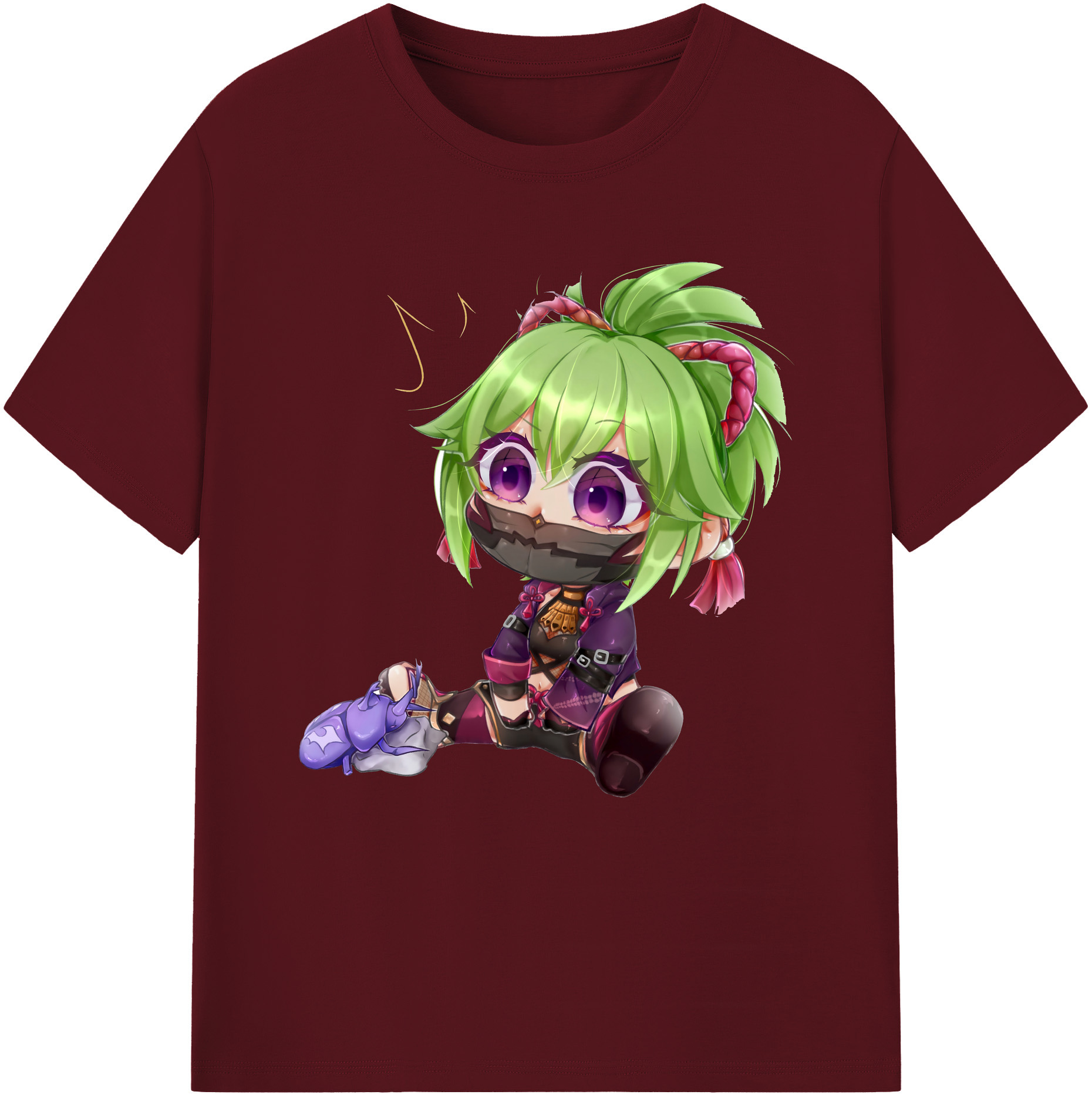 げんし神  久岐忍 くき しのぶ genshin Kuki Shinobu 綿100％半袖Tシャツ（フロントプリント）